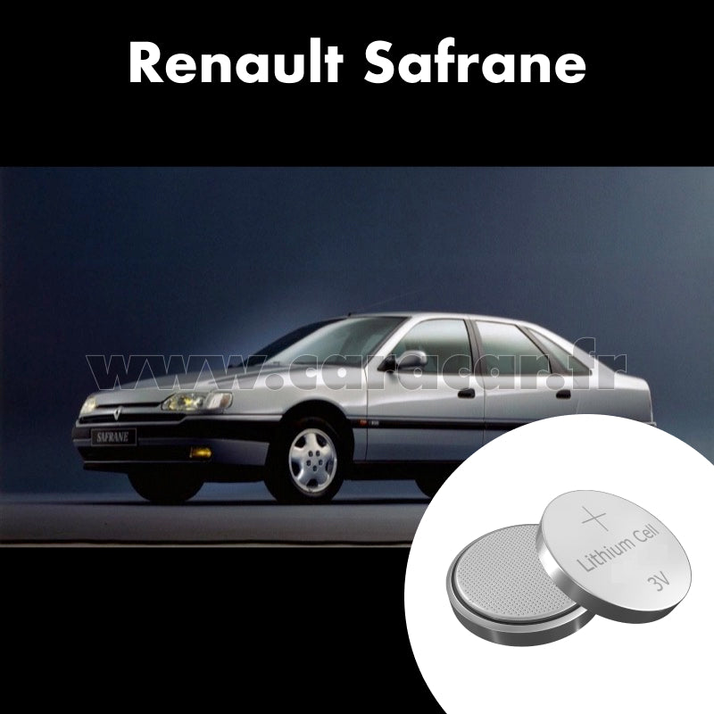 Pile clé Renault Safrane 1 generation (1992/1996). Pile de remplacement pour clé de voiture. Batterie de clé de voiture.