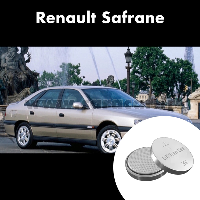 Pile clé Renault Safrane 2 generation (2008/2010). Pile de remplacement pour clé de voiture. Batterie de clé de voiture.