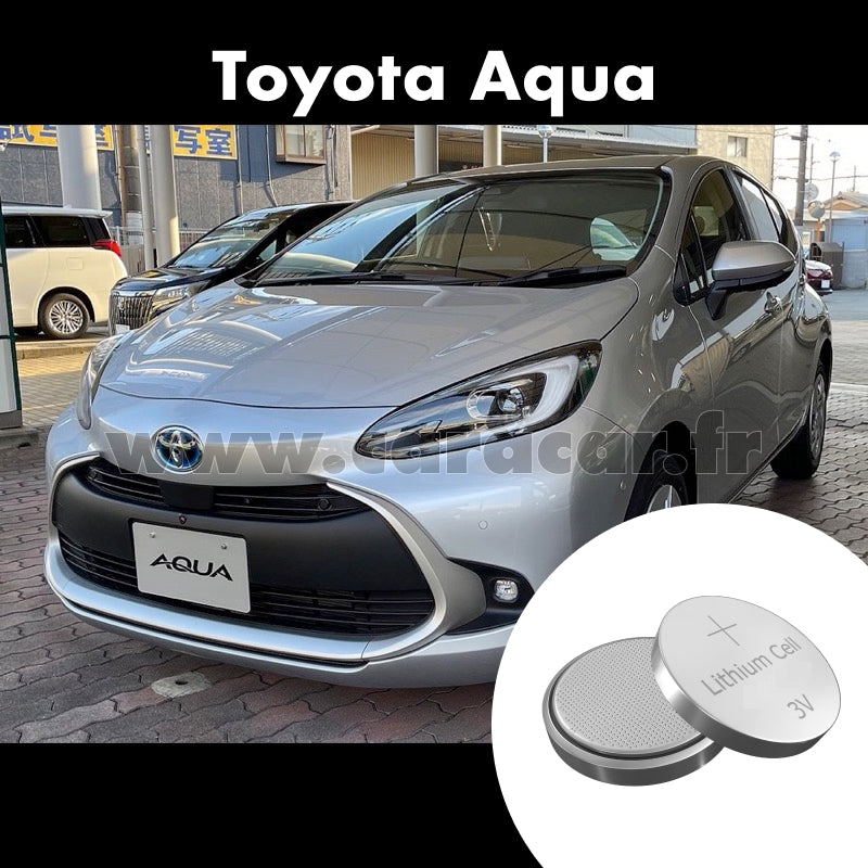 Pile clé Toyota Aqua 2 generation (2021/2023). Pile de remplacement pour clé de voiture. Batterie de clé de voiture.