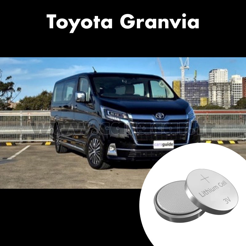 Pile clé Toyota Granvia 2 generation (2019/2023). Pile de remplacement pour clé de voiture. Batterie de clé de voiture.