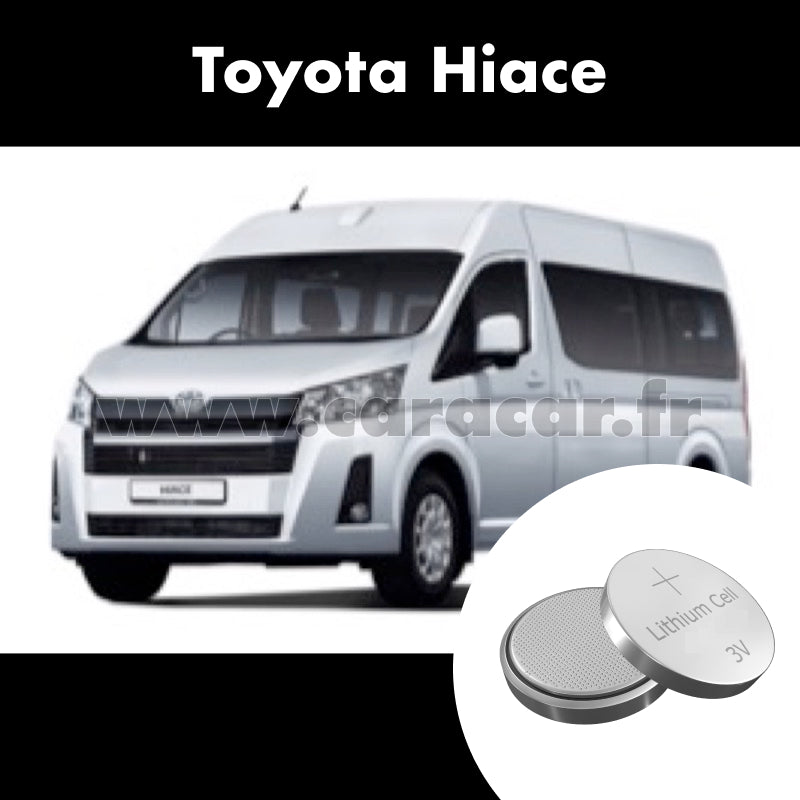 Pile clé Toyota Hiace H300 (2019/2023). Pile de remplacement pour clé de voiture. Batterie de clé de voiture.