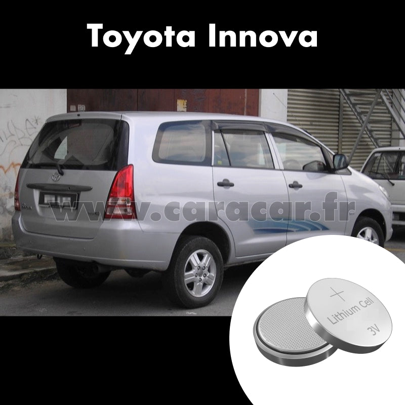 Pile clé Toyota Innova 1 generation (2004/2021). Pile de remplacement pour clé de voiture. Batterie de clé de voiture.