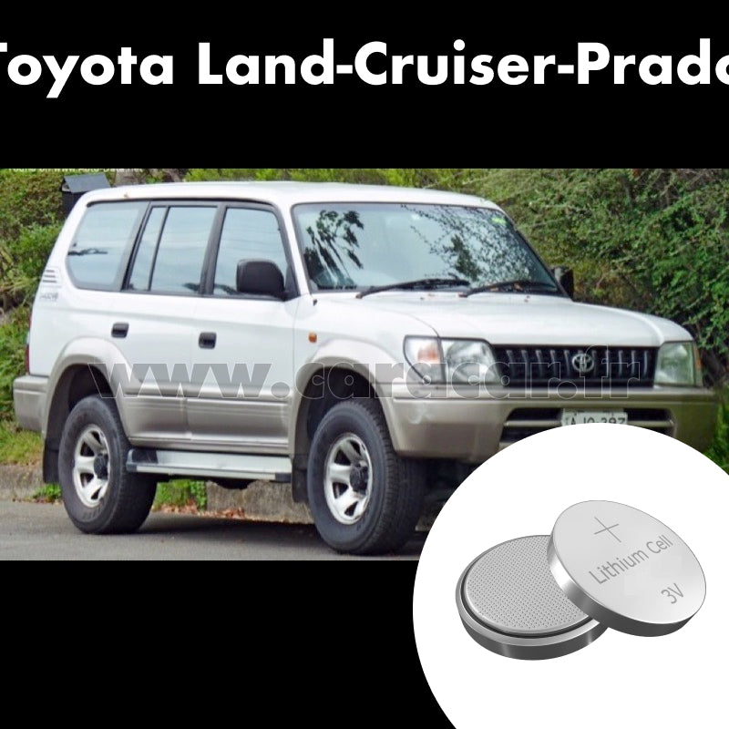 Pile clé Toyota Land Cruiser Prado J90 (1996/2000). Pile de remplacement pour clé de voiture. Batterie de clé de voiture.
