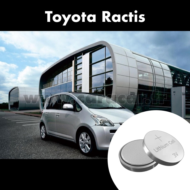Pile clé Toyota Ractis 2 generation (2010/2014). Pile de remplacement pour clé de voiture. Batterie de clé de voiture.