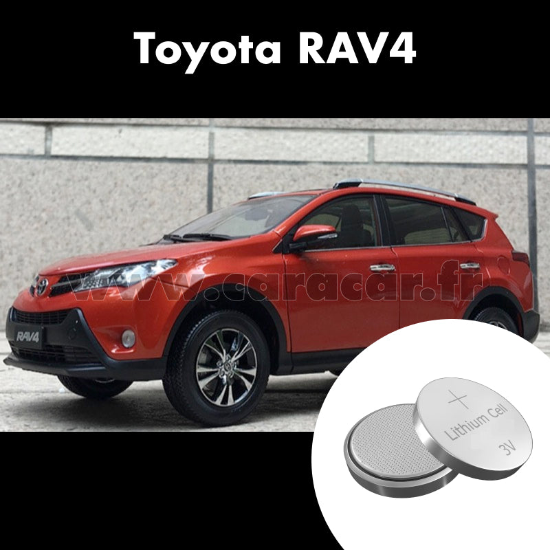 Pile clé Toyota RAV4 4 generation (XA40) (2012/2015). Pile de remplacement pour clé de voiture. Batterie de clé de voiture.