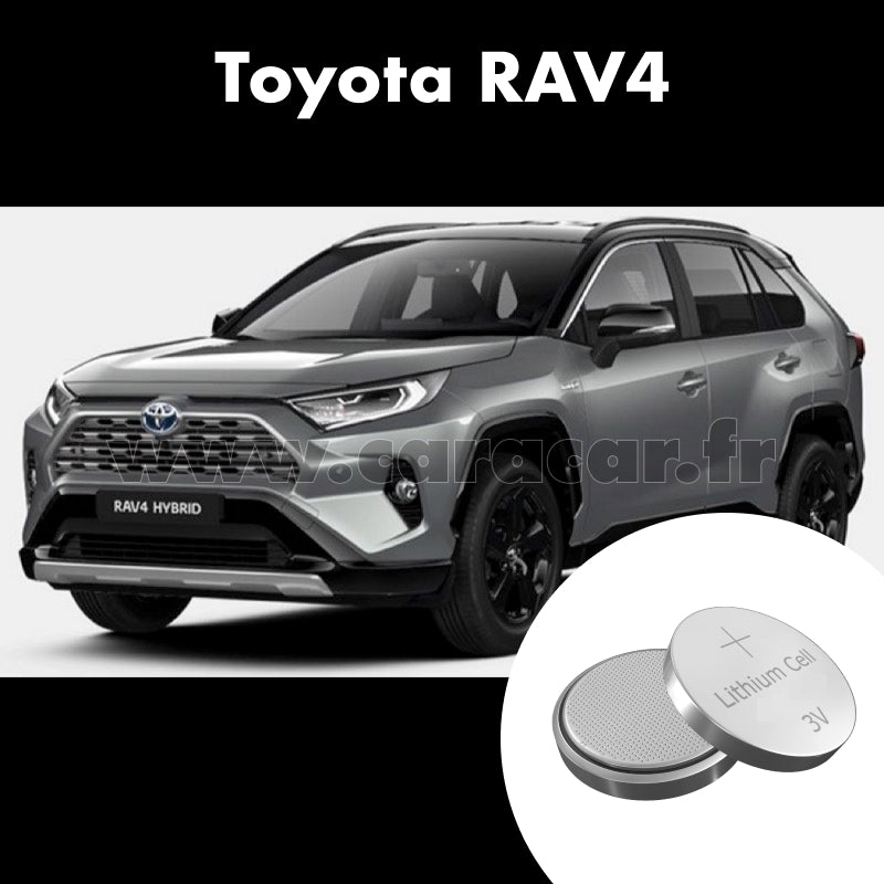 Pile clé Toyota RAV4 5 generation (2018/2020). Pile de remplacement pour clé de voiture. Batterie de clé de voiture.