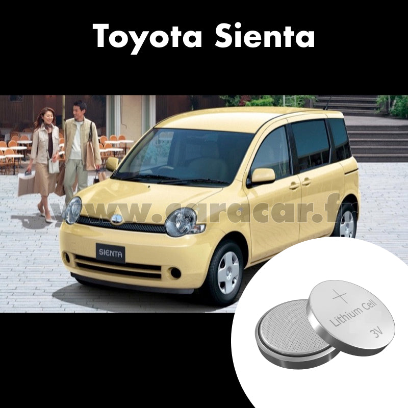Pile clé Toyota Sienta 2 generation (2015/2023). Pile de remplacement pour clé de voiture. Batterie de clé de voiture.