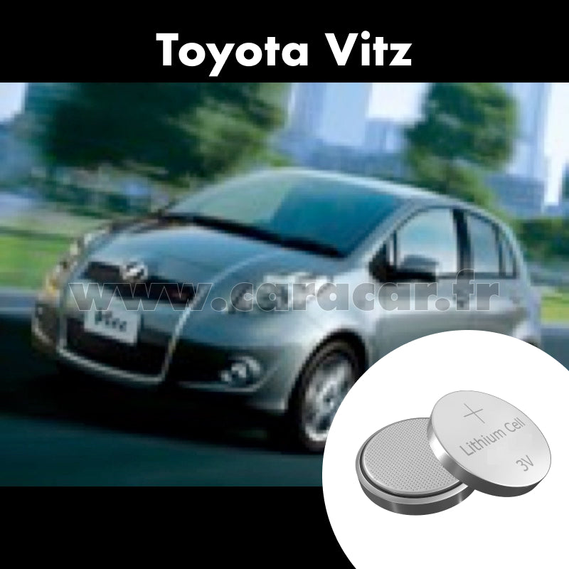 Pile clé Toyota Vitz XP90 (2005/2007). Pile de remplacement pour clé de voiture. Batterie de clé de voiture.
