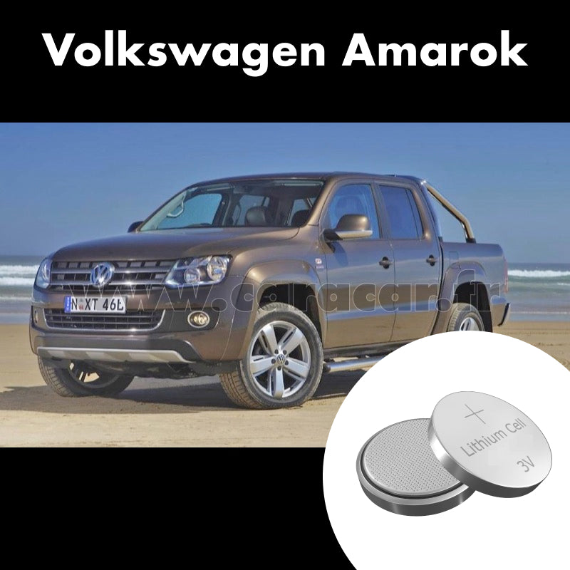 Pile clé Volkswagen Amarok 1 generation (2010/2016). Pile de remplacement pour clé de voiture. Batterie de clé de voiture.