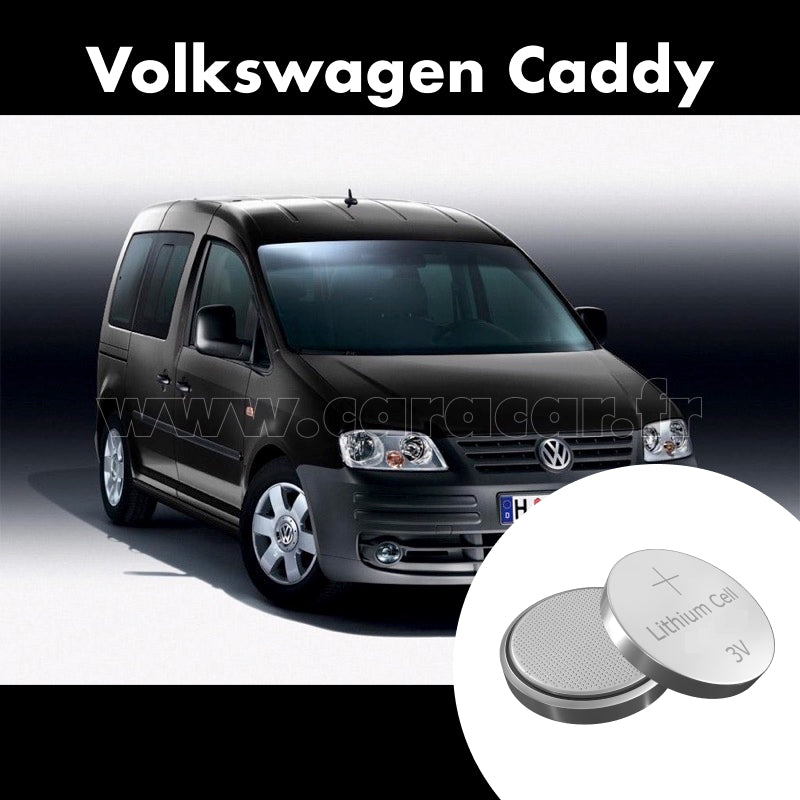Pile clé Volkswagen Caddy 3 generation (2004/2010). Pile de remplacement pour clé de voiture. Batterie de clé de voiture.