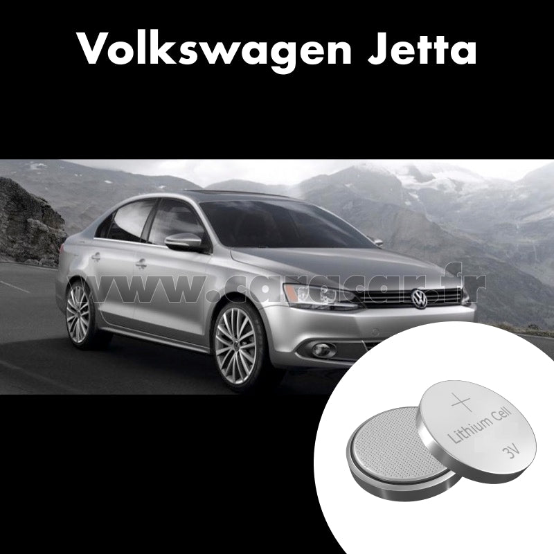 Pile clé Volkswagen Jetta 6 generation (2010/2014). Pile de remplacement pour clé de voiture. Batterie de clé de voiture.