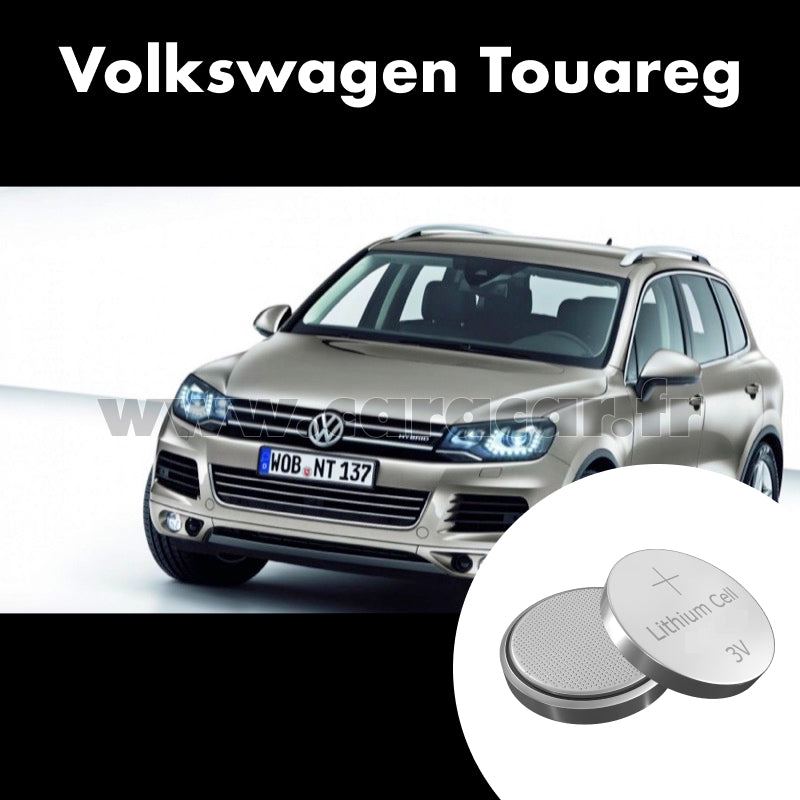 Pile clé Volkswagen Touareg 2 generation (2010/2014). Pile de remplacement pour clé de voiture. Batterie de clé de voiture.