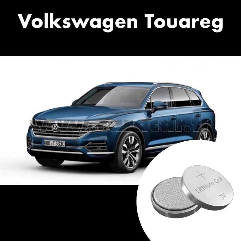 Pile clé Volkswagen Touareg 3 generation (2018/2023). Pile de remplacement pour clé de voiture. Batterie de clé de voiture.