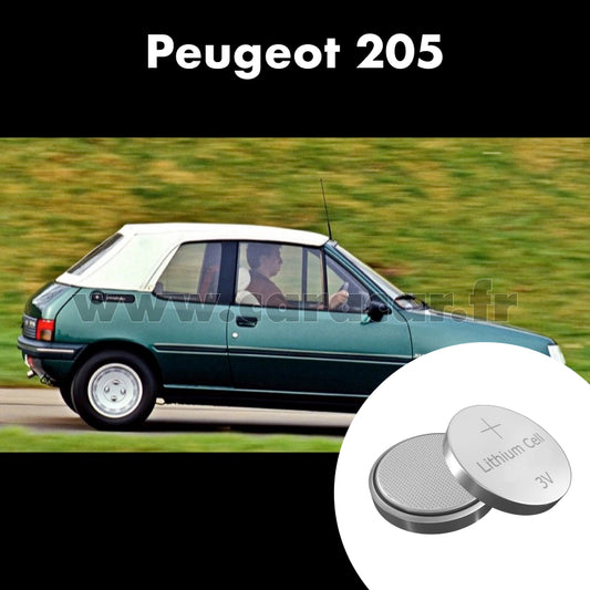 Pile clé Peugeot 205 GTi 1 generation (1983/1995)
