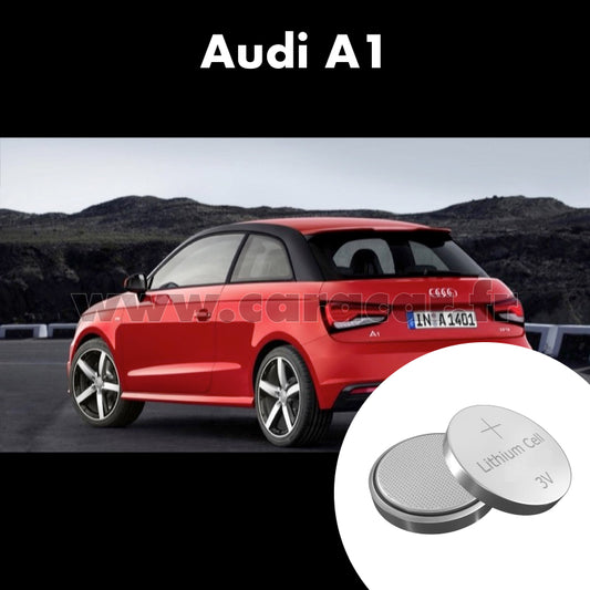 Pile clé Audi A1 8X [restyling] (2014/2020). Pile de remplacement pour clé de voiture. Batterie de clé de voiture. 