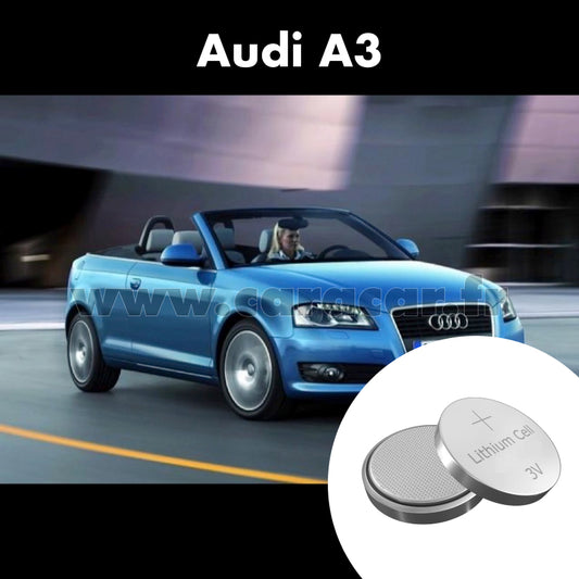 Pile clé Audi A3 8P (2003/2005). Pile de remplacement pour clé de voiture. Batterie de clé de voiture. 