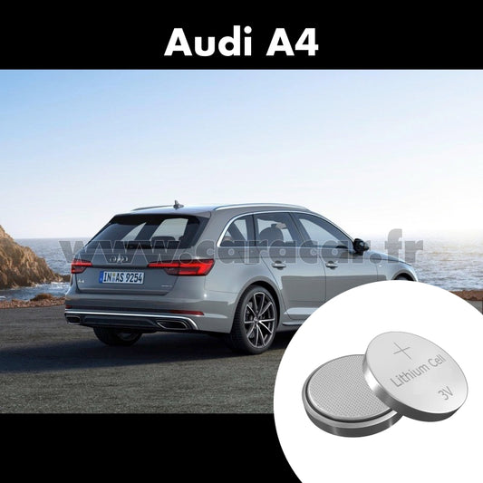 Pile clé Audi A4 5 generation (B9) (restyling) 2020 (2019/2023). Pile de remplacement pour clé de voiture. Batterie de clé de voiture. 