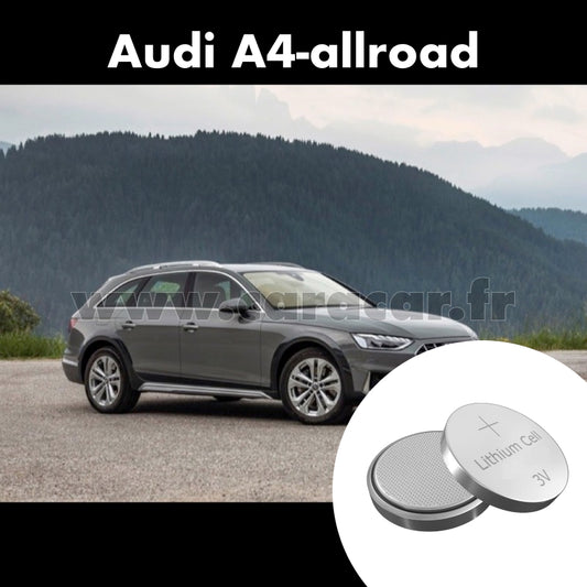Pile clé Audi A4 allroad 5 generation (B9) (2016/2018). Pile de remplacement pour clé de voiture. Batterie de clé de voiture. 