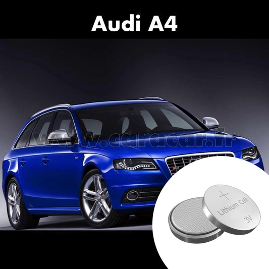 Pile clé Audi A4 B8/8K [restyling] (2011/2016). Pile de remplacement pour clé de voiture. Batterie de clé de voiture. 