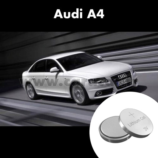 Pile clé Audi A4 B8/8K (2007/2011). Pile de remplacement pour clé de voiture. Batterie de clé de voiture. 