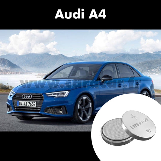Pile clé Audi A4 B9 (2015/2020). Pile de remplacement pour clé de voiture. Batterie de clé de voiture. 