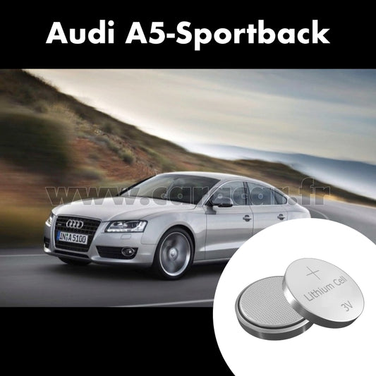 Pile clé Audi A5 Sportback 1 generation ( Restyling) (2011/2016). Pile de remplacement pour clé de voiture. Batterie de clé de voiture. 