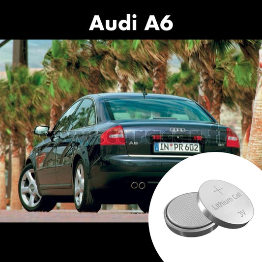 Pile clé Audi A6 4B/C5 [restyling] (2001/2004). Pile de remplacement pour clé de voiture. Batterie de clé de voiture. 
