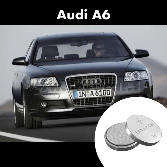 Pile clé Audi A6 4F/C6 [restyling] (2008/2011). Pile de remplacement pour clé de voiture. Batterie de clé de voiture. 