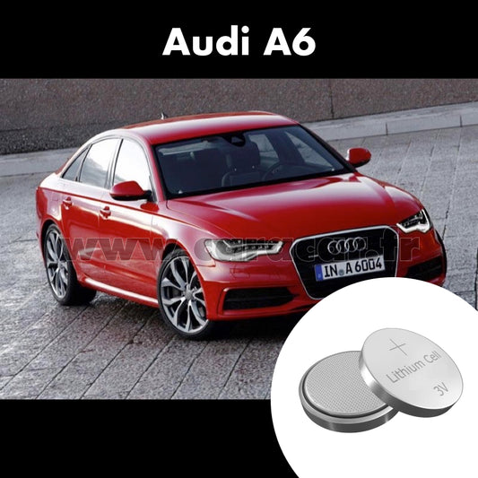 Pile clé Audi A6 4G/C7 (2010/2014). Pile de remplacement pour clé de voiture. Batterie de clé de voiture. 