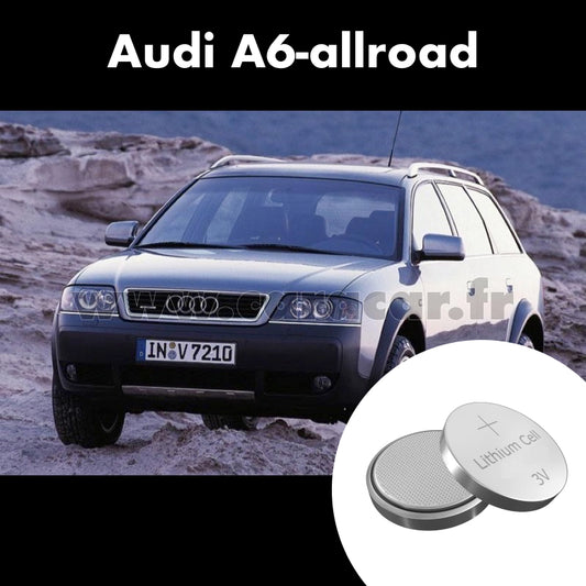 Pile clé Audi A6 allroad C5 (2000/2006). Pile de remplacement pour clé de voiture. Batterie de clé de voiture. 