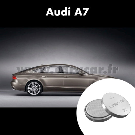 Pile clé Audi A7 2 generation (C8) (2017/2019). Pile de remplacement pour clé de voiture. Batterie de clé de voiture. 