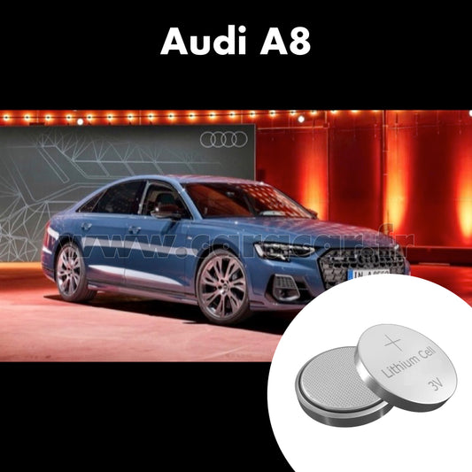 Pile clé Audi A8 4 generation (D5) [restyling] (2021/2023). Pile de remplacement pour clé de voiture. Batterie de clé de voiture. 