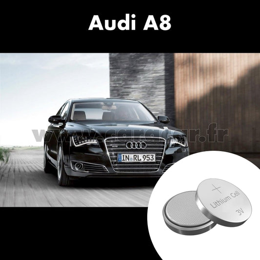 Pile clé Audi A8 D4/4H (2010/2014). Pile de remplacement pour clé de voiture. Batterie de clé de voiture. 