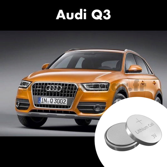 Pile clé Audi Q3 2 generation (F3) (2018/2023). Pile de remplacement pour clé de voiture. Batterie de clé de voiture. 