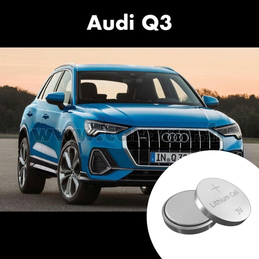 Pile clé Audi Q3 F3 (2018/2020). Pile de remplacement pour clé de voiture. Batterie de clé de voiture. 