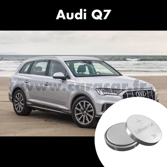 Pile clé Audi Q7 2 generation ( Restyling) (2019/null). Pile de remplacement pour clé de voiture. Batterie de clé de voiture. 