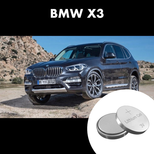 Pile clé BMW X3 G01 (2017/2021). Pile de remplacement pour clé de voiture. Batterie de clé de voiture. 