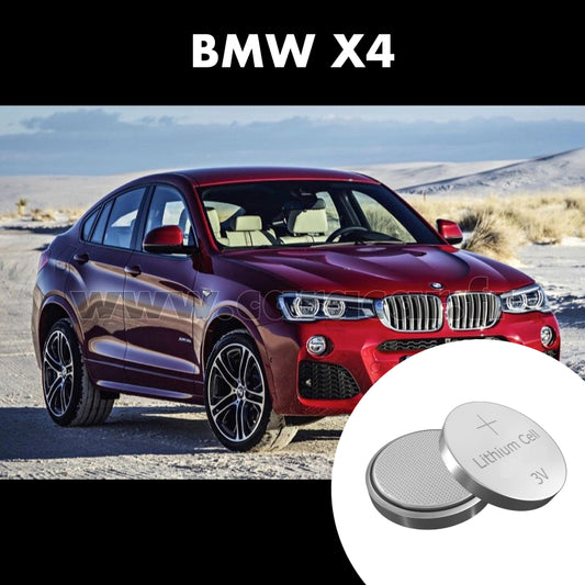 Pile clé BMW X4 F26 (2014/2018). Pile de remplacement pour clé de voiture. Batterie de clé de voiture. 