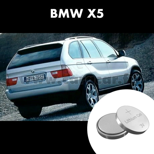 Pile clé BMW X5 E53 (1999/2003). Pile de remplacement pour clé de voiture. Batterie de clé de voiture. 