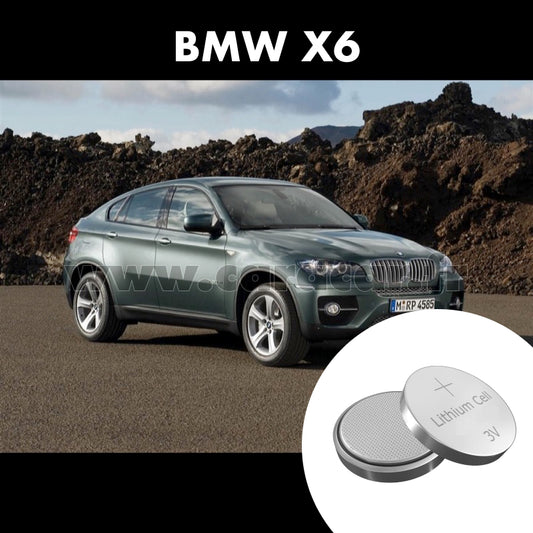 Pile clé BMW X6 E71/E72 (2008/2012). Pile de remplacement pour clé de voiture. Batterie de clé de voiture. 