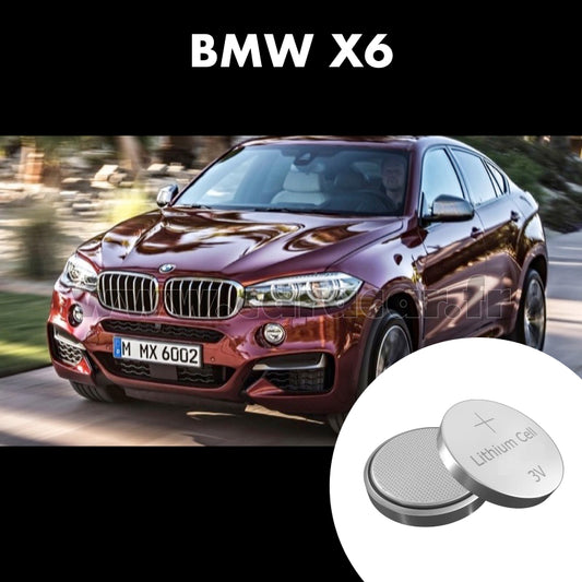 Pile clé BMW X6 F16 (2014/2020). Pile de remplacement pour clé de voiture. Batterie de clé de voiture. 
