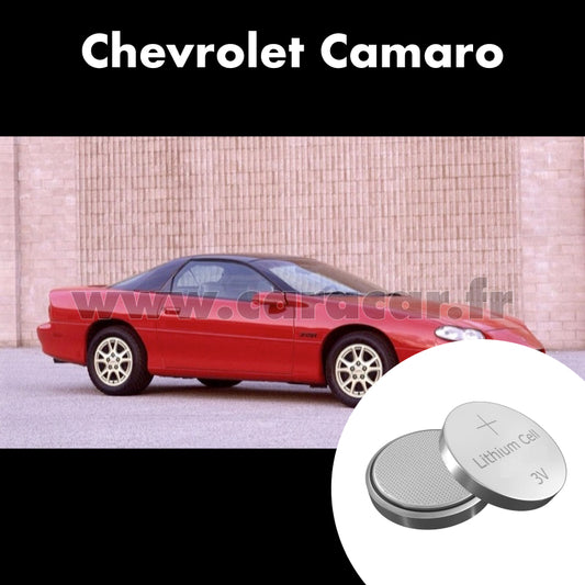 Pile clé Chevrolet Camaro 4 generation [restyling] (1998/2002). Pile de remplacement pour clé de voiture. Batterie de clé de voiture. 
