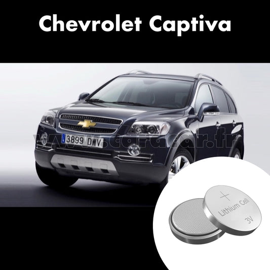 Pile clé Chevrolet Captiva 2 generation (2018/2023). Pile de remplacement pour clé de voiture. Batterie de clé de voiture. 