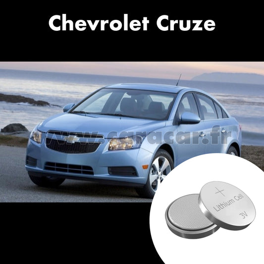 Pile clé Chevrolet Cruze 2 generation (2015/2023). Pile de remplacement pour clé de voiture. Batterie de clé de voiture. 
