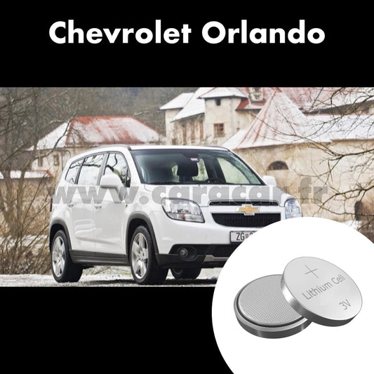 Pile clé Chevrolet Orlando 1 generation (2010/2015). Pile de remplacement pour clé de voiture. Batterie de clé de voiture. 