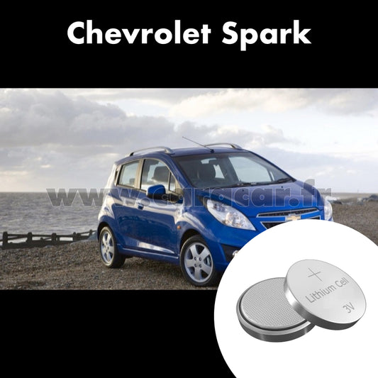 Pile clé Chevrolet Spark M300 (2010/2015). Pile de remplacement pour clé de voiture. Batterie de clé de voiture. 