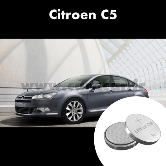 Pile clé Citroen C5 2 generation (2008/2017). Pile de remplacement pour clé de voiture. Batterie de clé de voiture. 