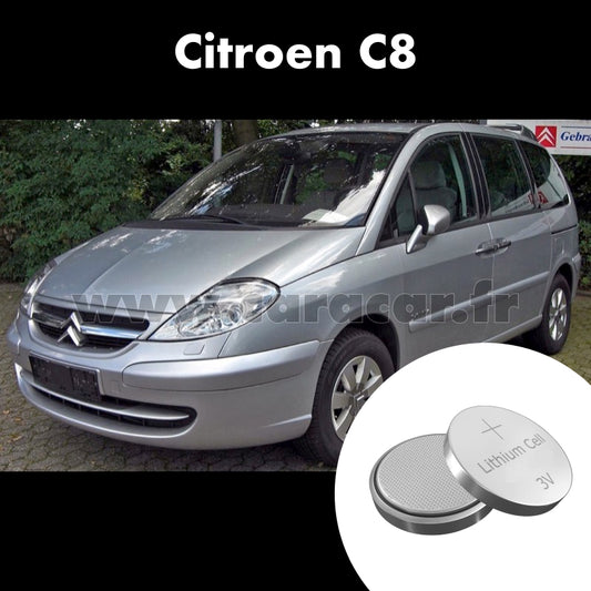 Pile clé Citroen C8 1 generation [restyling] (2008/2014). Pile de remplacement pour clé de voiture. Batterie de clé de voiture. 