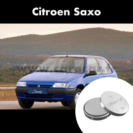 Pile clé Citroen Saxo 1 generation (1996/1999). Pile de remplacement pour clé de voiture. Batterie de clé de voiture. 