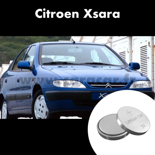 Pile clé Citroen Xantia 1 generation [restyling] (1998/2001). Pile de remplacement pour clé de voiture. Batterie de clé de voiture. 